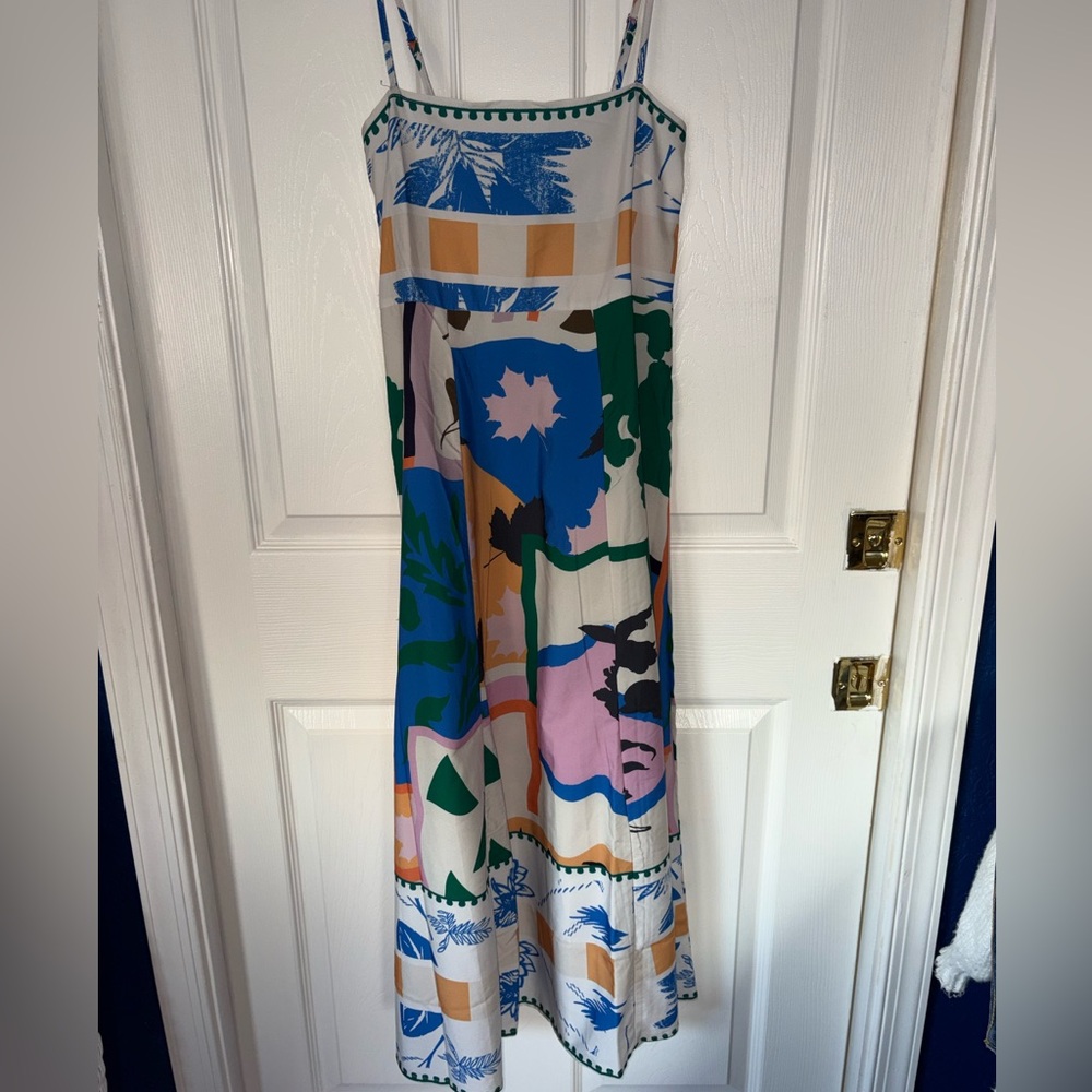SHEIN Multicolor Geometric Maxi Dress
